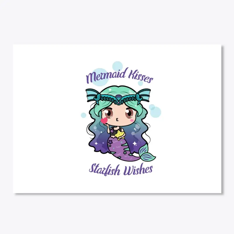 Mermaid kisses sticker