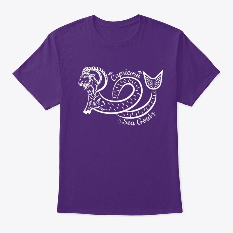 Capricorn Sea GOAT white ink